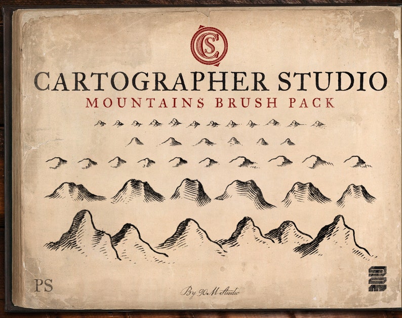 Mountains Brush Pack. procreate Brushes for Fantasy Maps Etsy