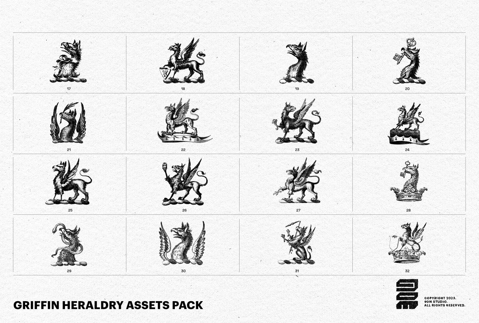 Griffins Map Elements Assets Pack for Historical and Fantasy Maps Etsy