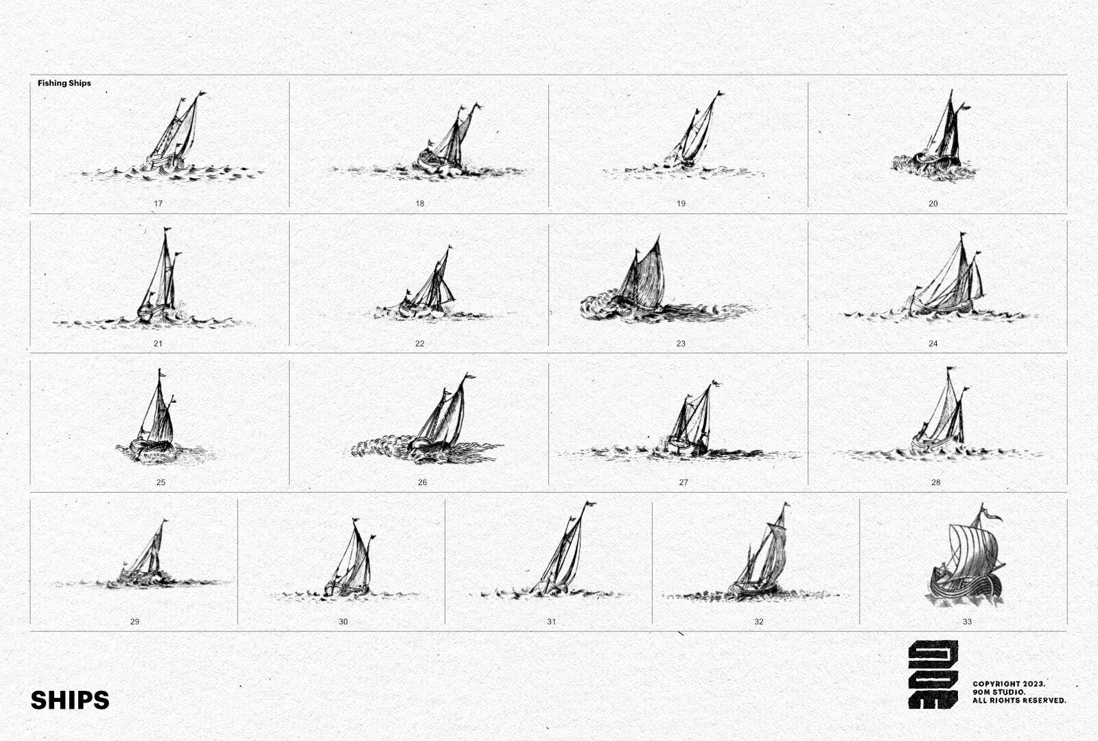 Ships Brush Pack. (PROCREATE Brushes for Historical, Fantasy and RPG ...