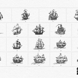 Ships Brush Pack. (PROCREATE Brushes for Historical, Fantasy and RPG ...