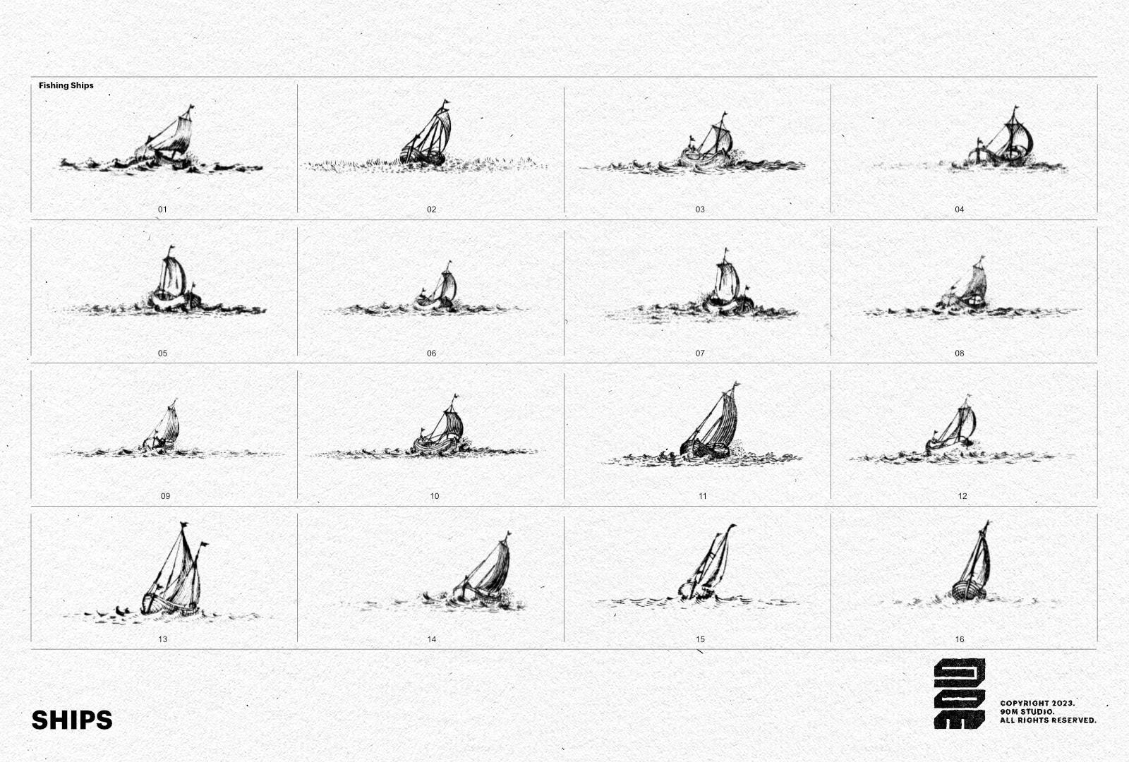 Ships Brush Pack. (PROCREATE Brushes for Historical, Fantasy and RPG ...