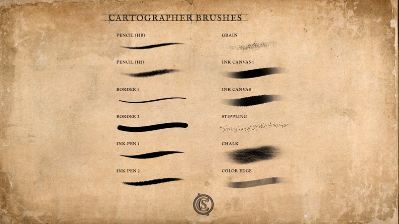 Cartographer Studio Map Making Toolkit (PROCREATE Brushes and Assets for Historical, Fantasy and RPG Maps) image 3