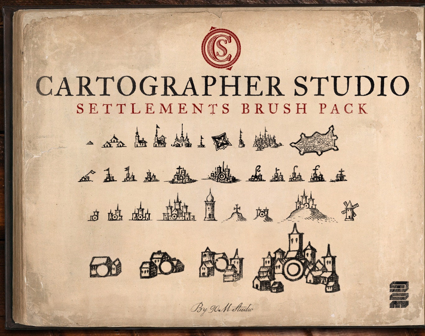 Settlements Brush Pack. procreate Brushes for Fantasy Maps Etsy