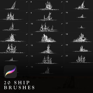 Cartographer Studio Map Making Toolkit (PROCREATE Brushes and Assets for Historical, Fantasy and RPG Maps) image 10