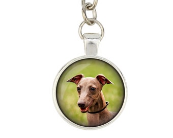 Azawakh. Keyring, keychain for dog lovers. Photo jewellery. Men's jewellery. Handmade.