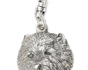 Dog Keyring and Necklace in Casket Poltalloch Terrier Limited Edition Oval West Highland White Terrier ArtDog Roseneath Terrier Deluxe Set
