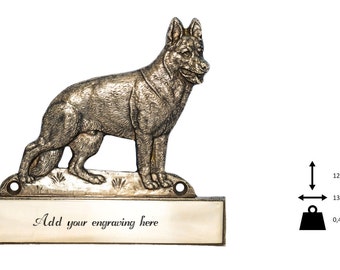 German Shepherd, dog plaque, can be engraved, limited edition, ArtDog