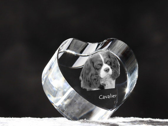 decoration crystal pen holder with dog limited edition souvenir Cavalier Collection
