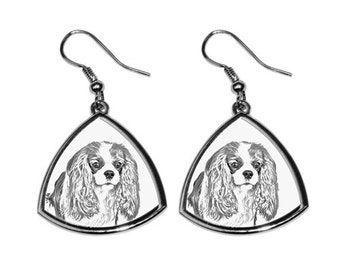 Cavalier King Charles Spaniel - NEW collection of earrings with images of purebred dogs, unique gift
