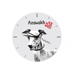 Azawakh, Free standing MDF floor clock with an image of a dog.