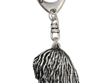 Komondor, dog keyring, keychain, limited edition, ArtDog . Dog keyring for dog lovers