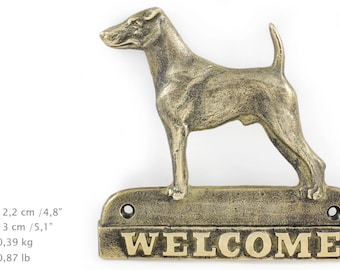 Foxterrier, dog welcome, hanging decoration, limited edition, ArtDog