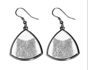 Eurasier- NEW collection of earrings with images of purebred dogs, unique gift