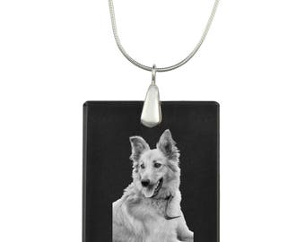 Basque Shepherd Dog,  Dog Crystal Pendant, SIlver Necklace 925, High Quality, Exceptional Gift, Collection!