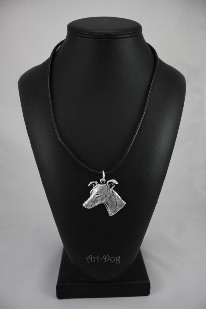 Whippet dog necklace limited edition ArtDog Etsy