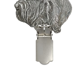 Grand basset griffon vendeen, dog clipring, dog show ring clip/number holder, limited edition, ArtDog