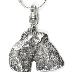 NEW, Lakeland Terrier, dog keyring, key holder, limited edition, ArtDog . Dog keyring for dog lovers