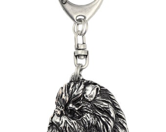 Affenpinscher, dog keyring, keychain, limited edition, ArtDog . Dog keyring for dog lovers
