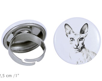 Ring with a cat -Peterbald