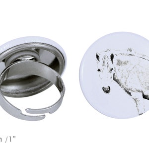 Ring with a horse - Fjord horse 