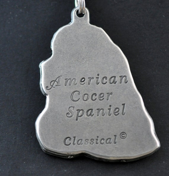 Collier Pour Chien Cocker Américain En Métal Argenté (ZnAl) - Qualité Supérieure Art Dog - Neuf Avec étiquettes