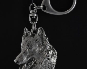 Belgian Shephard, dog keyring, keychain, limited edition, ArtDog . Dog keyring for dog lovers
