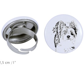Ring with a dog- Biewer Terrier