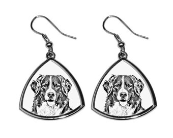 Bernese Mountain Dog - NEW collection of earrings with images of purebred dogs, unique gift