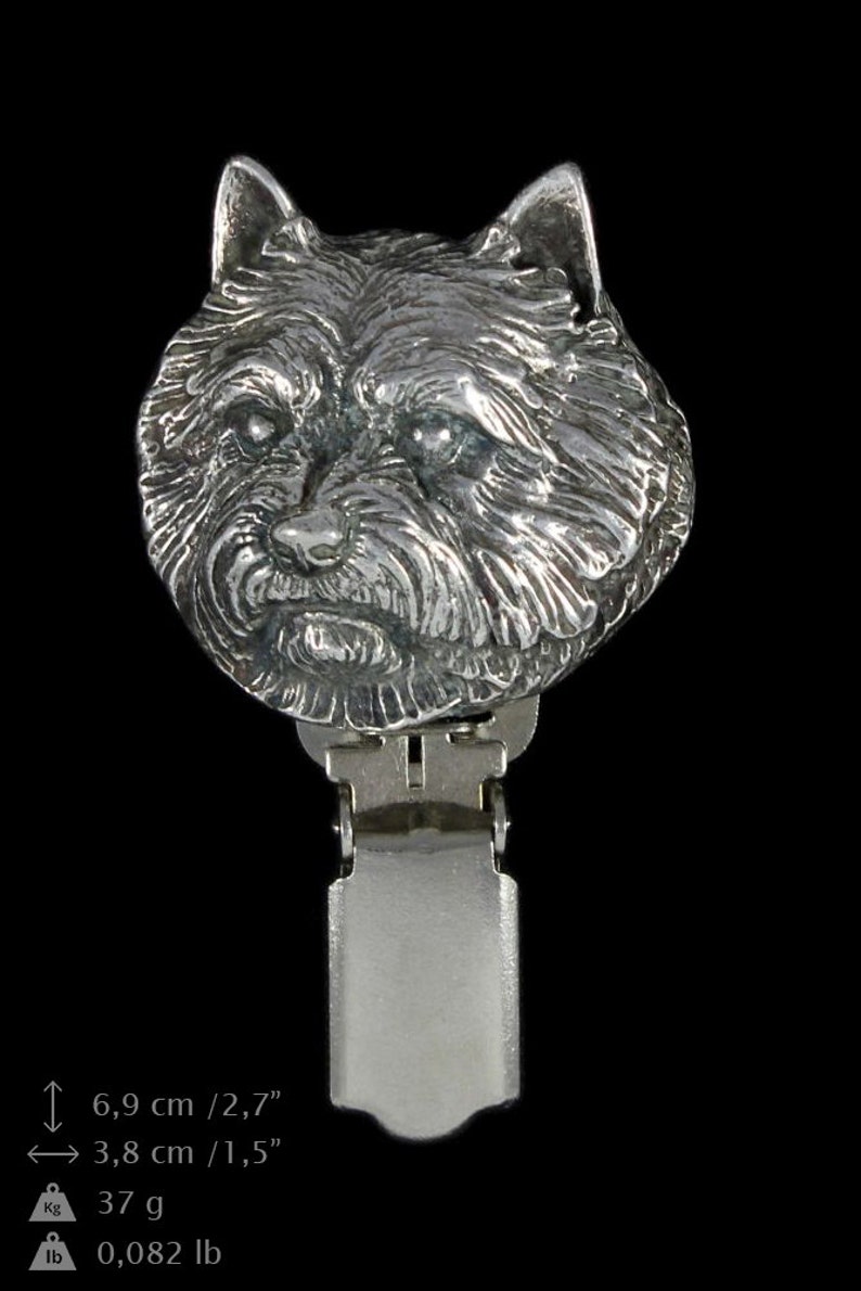 ArtDog Limited Edition Prestige Set Norwich Terrier Dog Keyring and Necklace in Casket