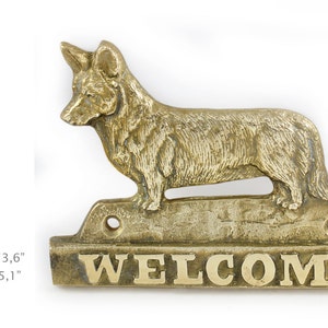 Cardigan Welsh Corgi, dog welcome, hanging decoration, limited edition, ArtDog