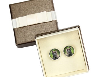 Cane Corso, Italian mastiff. Cufflinks with box for dog lovers. Photo jewellery. Men's jewellery. Handmade