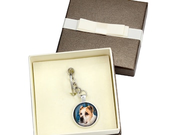 Central Asian Shepherd Dog. Keyring, keychain with box for dog lovers. Photo jewellery. Men's jewellery. Handmade.