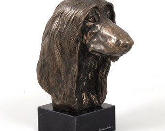 Afghan Hound, dog marble statue, limited edition, ArtDog. Made of cold cast bronze. Perfect gift. Limited edition