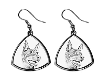 Australian Kelpie- NEW collection of earrings with images of purebred dogs, unique gift