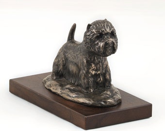 West Highland White Terrier, dog wooden base statue, limited edition, ArtDog