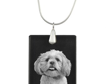 Lhasa Apso, Dog Crystal Pendant, SIlver Necklace 925, High Quality, Exceptional Gift, Collection!