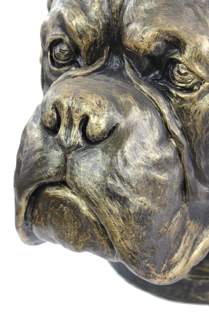 Boxer uncropped Dog Big Head Statue Limited Edition Etsy