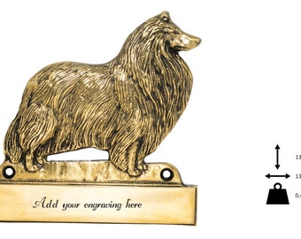 Collie, dog plaque, can be engraved, limited edition, ArtDog