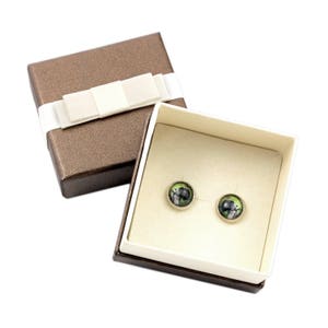 Kerry Blue Terrier. Pet in your ear. Earrings with box. Photojewelry. Handmade.