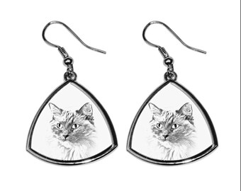 Ragdoll, collection of earrings with images of purebred cats, unique gift. Collection!