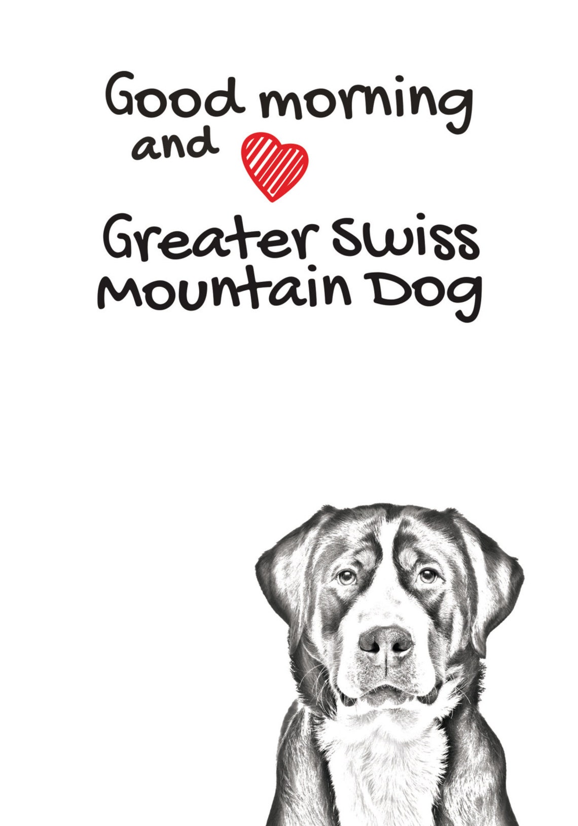 Greater Swiss Mountain Dog Notebook With the Calendar of Etsy UK