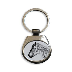 Belgian horse, Belgian draft horse - NEW collection of keyrings with images of purebred cats, unique gift, sublimation