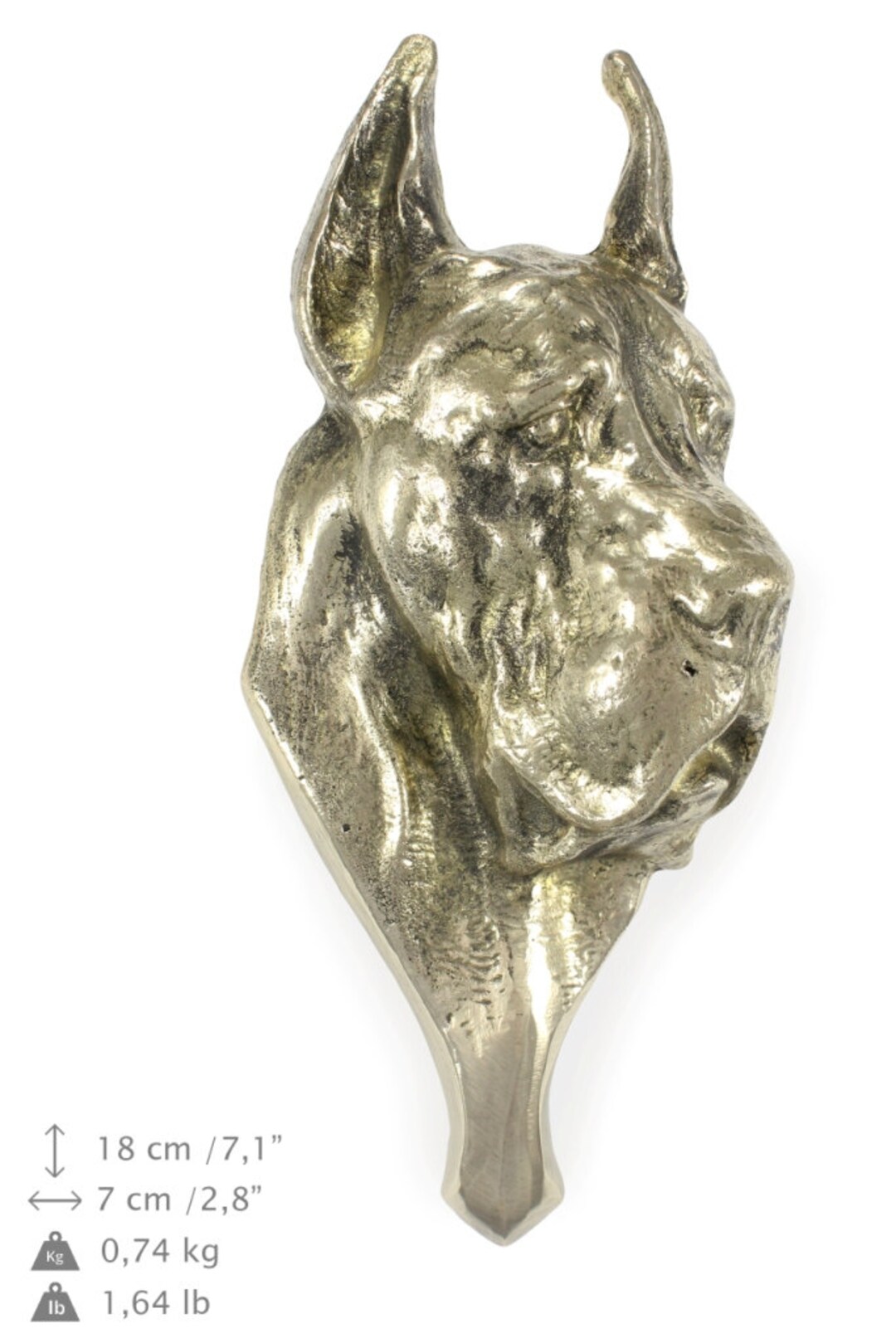 Great Dane, Dog Door's Knocker, Limited Edition, Artdog Etsy