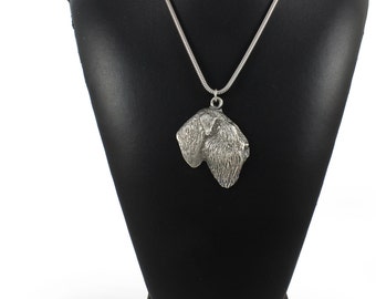 NEW, Black Russian Terrier, dog necklace, silver chain 925, limited edition, ArtDog