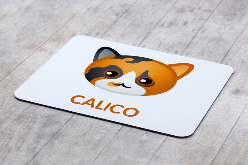 A new collection with the cute Art-dog cat A computer mouse pad with a Calico cat