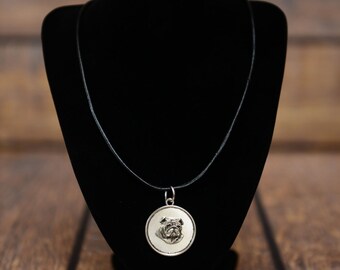 Bulldog, English Bulldog, dog necklace, medallion, limited edition, extraordinary gift, ArtDog