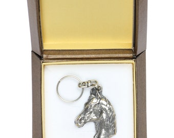 NEW, Arabian Horse, horse keyring, key holder, in casket, limited edition, ArtDog