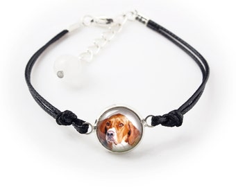 English Pointer. Bracelet for people who love dogs. Photojewelry. Handmade.