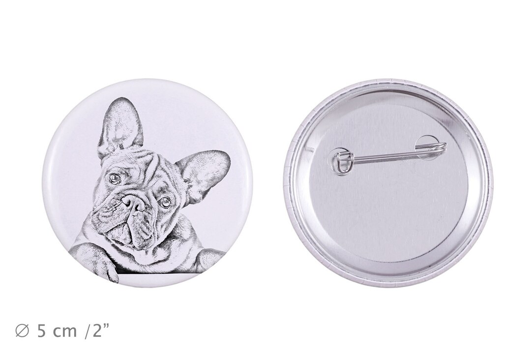 Buttons With a Dog - French Bulldog - Etsy