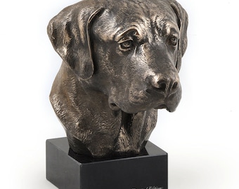 Labrador Retriever, dog marble statue, limited edition, ArtDog. Made of cold cast bronze. Perfect gift. Limited edition